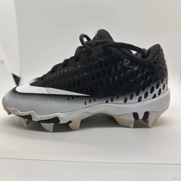 Nike Vapor FastFlex Baseball Cleats Youth Size 1.5Y Athletic Black White Shoes - Picture 2 of 7